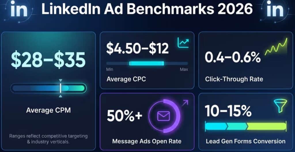 LinkedIn Advertising Benchmarks, 2026