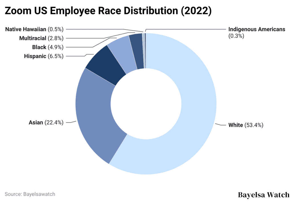 Zoom US Employee Race Distribution (2022)