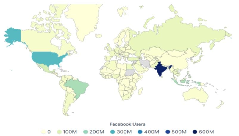 Facebook Users by Country 2026



